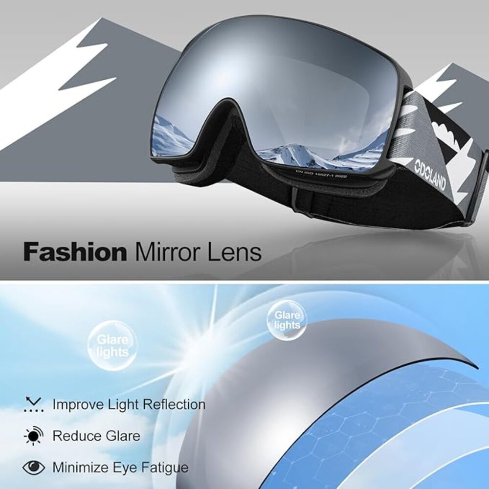 Kids Ski Goggles Snowboard Age 8-16 - Picture 2 of 6
